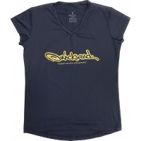 CAMISETA QUICKSAND SLIGHTECH W - PRETO/DOURADO